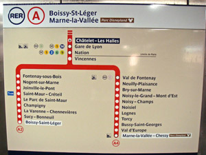 Paris RER Map